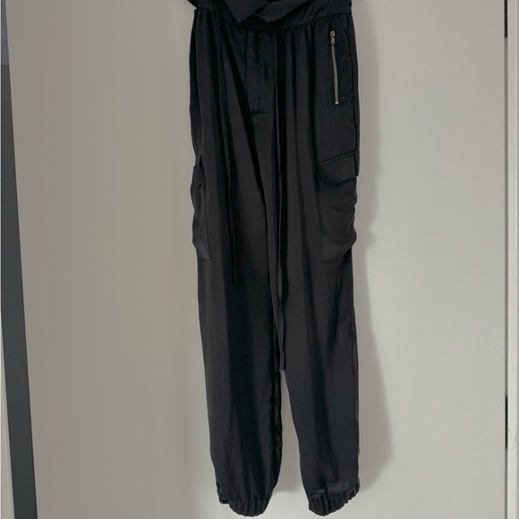 Zara Trafluc Black Foldover Waist Joggers - Picture 2 of 6